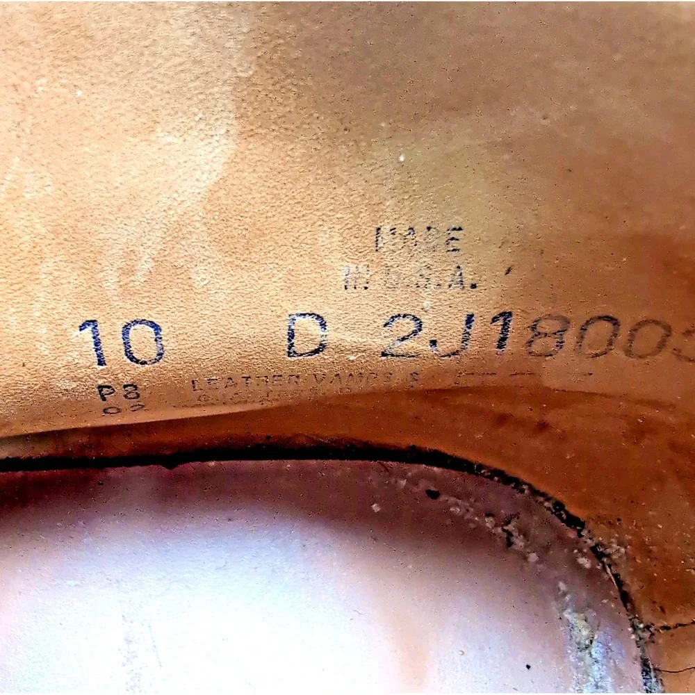 Vtg Y2K Red Wing Chukka Desert Work Boots Mens Size 10 D Brown Made in USA Flaws
